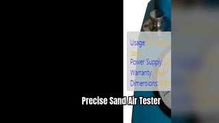 Sand Air Permeability Tester Precision