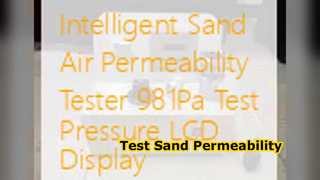Intelligent Sand Air Permeability Tester